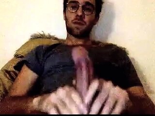 French Stud Shoots a Big Load - Amateur Webcam Solo