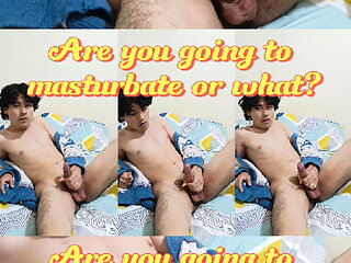 Young man let you in in his room to get to know him and masturbate together