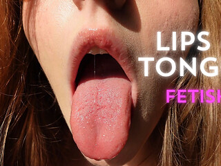 My Lips and Tongue Closeup