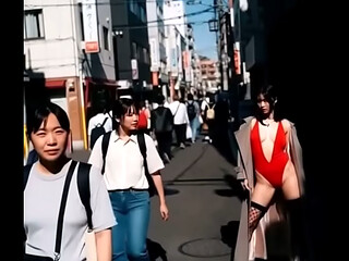 A perverted woman lurking on the street