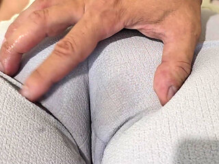 Amateur Wife Pussy Fingering Orgasm with Cock in Mouth