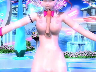Hatsune Miku Ai no Uta Project diva Nude Mod Rabbit Hole Costume