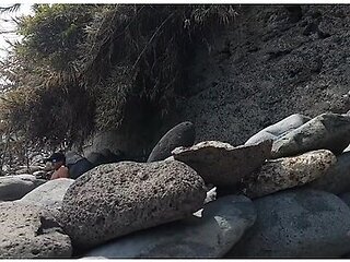 1st Part: Alone At The Beach With Transparent Slip. Two Strangers Next To Me