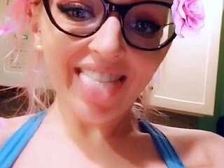 Big boobs milf masturbates with her dildo
