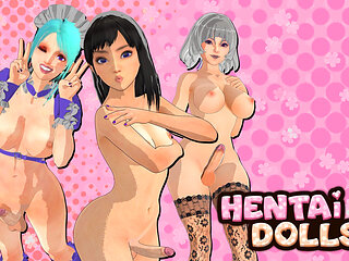 Futanari Maid Cafe Creampie Futa Domination Threesome