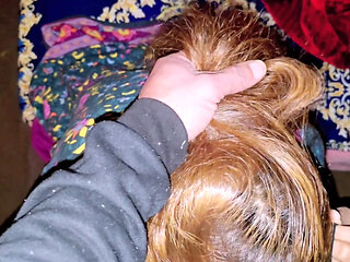 Desi Indian bhabi gives sloppy blowjob