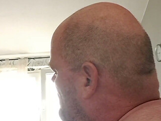 For Further Stretching, the Thick Dildo Still Has to Go Into the Slut Asshole