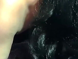 Two Lesbians Kiss and Fuck Themselves with a Double-ended Dildo