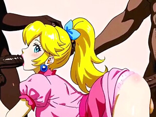 Trans Princess Had Her Blonde Ass Fucked by a Giant Black Cock. Animation Hentai Trans