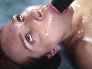 Brunette hardcore blowjob