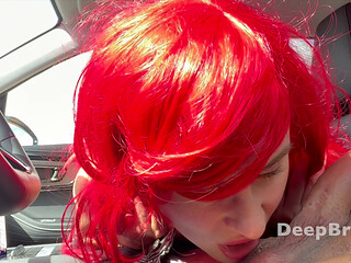 I picked up a naughty slut and we started playing in the back seat