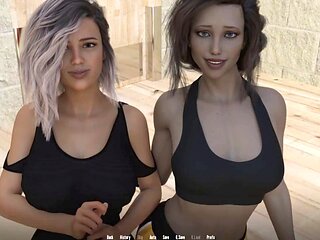 Hardcore wrestling with big-boobed anime mommies