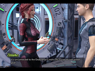 Stranded in Space - Holding Hands with Asian Scientist MILF