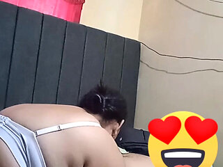 He Invited My Stepmom, a 45-year-old Big-ass Slut, to the House and I Made Her Suck His Cock.