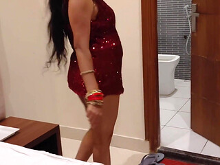A Young Businessman Hired a Beauty Girl in a Hotel Room