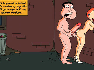 Family Guy cartoon parody - Lois's affair with Glenn Quagmire is big and public