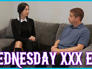 Milf Stella Anal Fuck - Wednesday XXX Parody with Emo Teen Role Play