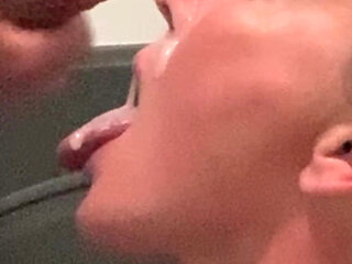 Up Close Drenched in Sperm Submissive Massive Facial