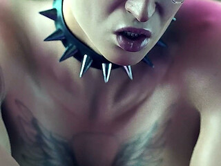 Meredith Stout - Cyberpunk Futanari Titfuck & Anal Creampie (3d Animation)