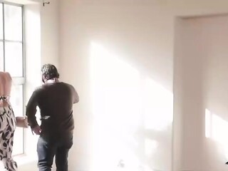 White model with big bottom Chloe Rose is jumping on a big cock