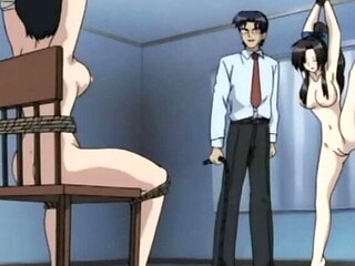 Japanese hentai slut tied up and fucked hard