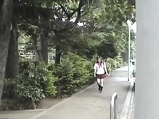 Horny Teen with a Short Skirt Lets Older Guy Fuck Her
