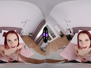 Redhead teen Sirena Milano rides cock in steamy pov action