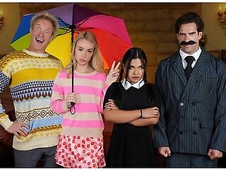 Step Daughters Use Dark Magic To Summon Some Real Men But They Accidentally Summon Their Stepdads With Clarke Kent, Khloe Kingsley And Ken Feels
