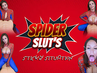 Spider-slut's Sticky Situation - Immeganlive