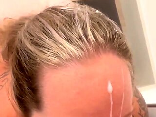 Amateur girlfriend home blowjob anal and facial cumshot