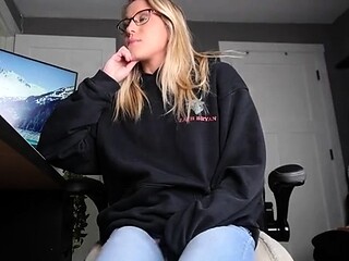 Euro Blonde Solo Masturbation
