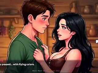 MILF's steamy hookup in anime dating sim