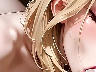 Pale Blonde Stepsister Blowjob and Doggystyle Fuck Wet Pussy Asmr! Ai