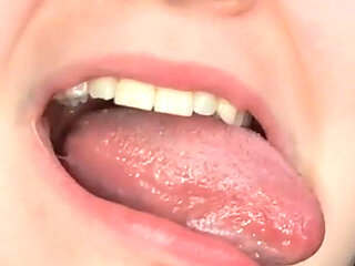 Alison's Mouth Inspection and Spit Play