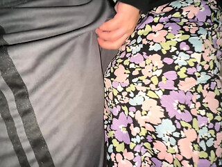 You Can See It When She Strokes the Stranger's Penis