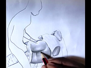 Drawing a sexy bitch