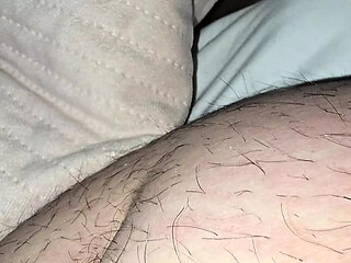 Step mom hand slip under step son underwear squeezing his dick