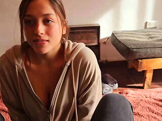 Step Sister Blowjob - Big Tit Latina Teen Gets Facial Cumshot