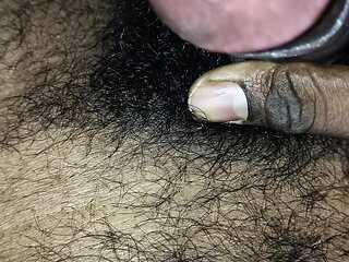 Indian boy alone at home and do hand job