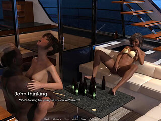 Tacos. Hubby Watches How Muscular Dude Spanks and Pounds His Wife Hard on Yacht and Left Her with Red Ass and Creampied Pussy