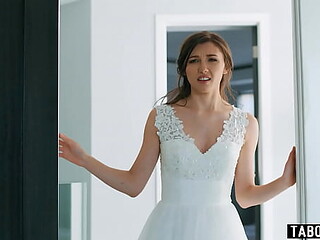 Busty stepmom assists stepson and bride in their newlywed life