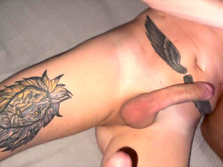 Two Mature Guys Have Sex with a Cute Twink All Night Bareback - 542