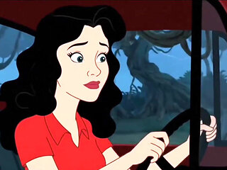 Student Girl Enjoys Sex in an Camp. Cartoon Horror Parody