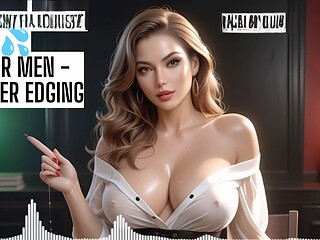 In english, edging orgasm, joi asmr