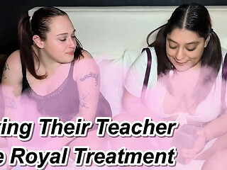 Teachers get a dirty surprise from horny students in an FFM threeway