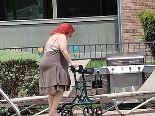 Summer Has Arrived! Time for the First Visit to the Pool Sexy Big Nurse Vicki Style!