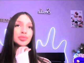 Shy brunette homemade amateur webcam teen