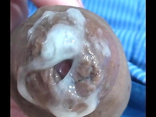 MEU PENIS TODO GOZADO, VEM ME LIMPAR