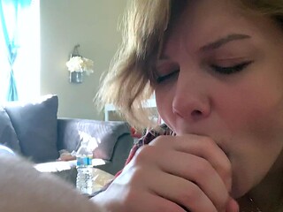 Amateur Blonde Blowjob CIM
