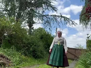 In a maid outfit, Austrian style, for a day
